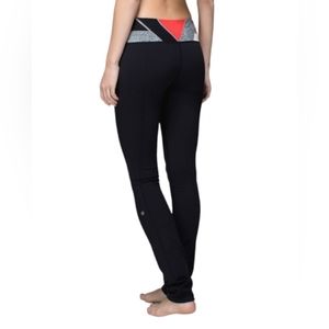 Lululemon Skinny Groove Pant Full-On Luon Reversible Leggings Size 6
